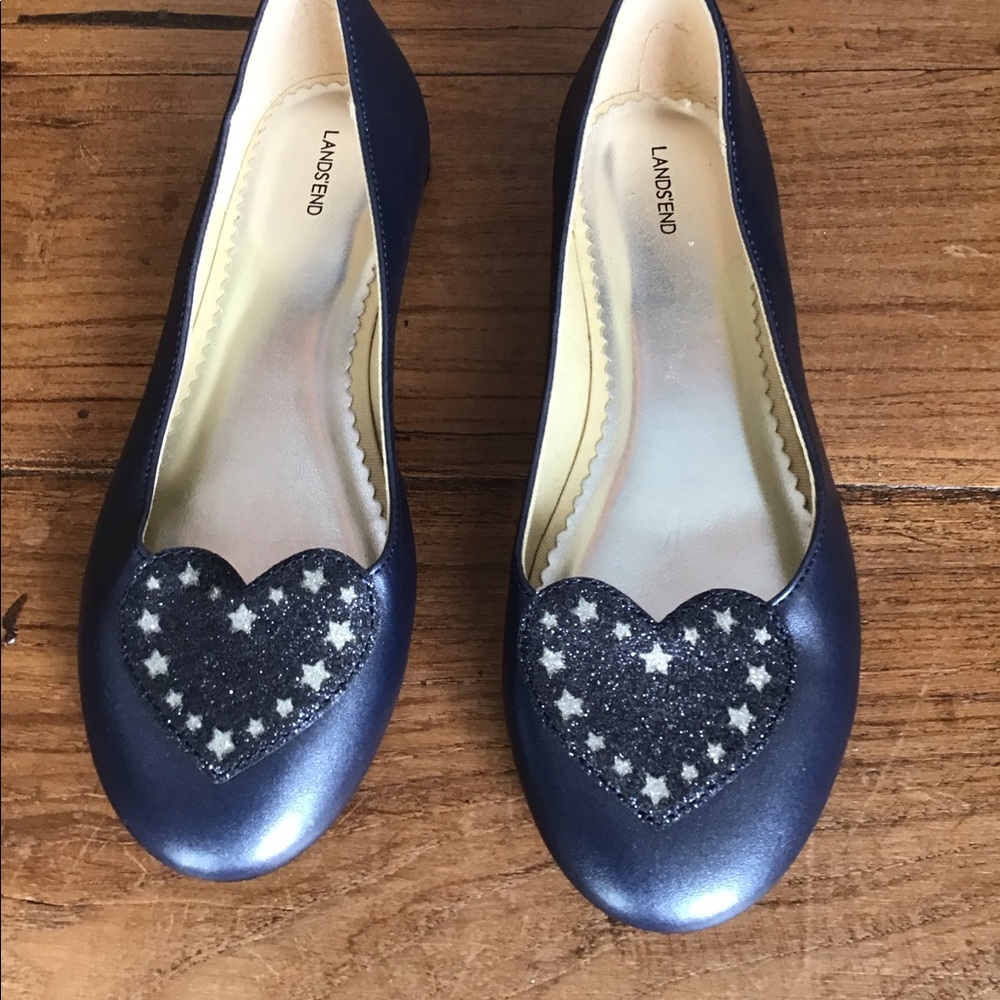 NWT Lands End Ballet Flats